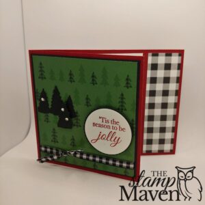 Christmas Card using holly jolly wishes stamp set